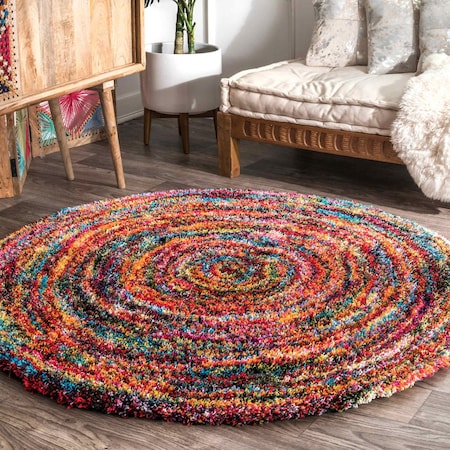 Nuloom Ardelle Swirl Shaggy Area Rug 5ft 3in OZXL03A-R505